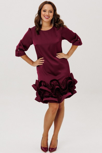 Платье Mubliz 291 бордовый - фото 20