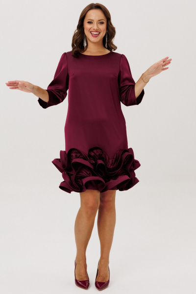 Платье Mubliz 291 бордовый - фото 19