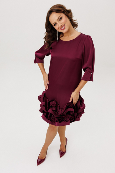 Платье Mubliz 291 бордовый - фото 8