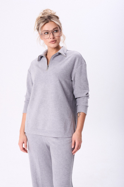 Брюки, джемпер, жилет Диомант 2107 серый - фото 4