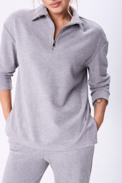 Брюки, джемпер, жилет Диомант 2107 серый - фото 3