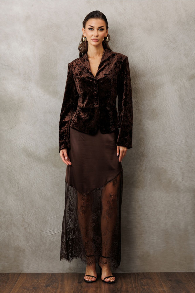 Юбка Butеr 3206 коричневый - фото 1