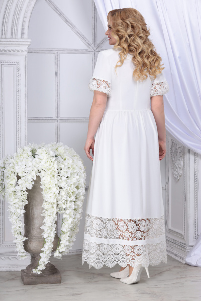 Платье Ninele 7329 белый - фото 2