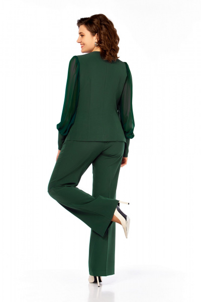 Брюки, жакет Ольга Стиль С-967 зеленый - фото 3
