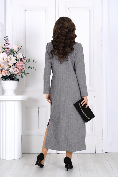 Платье Ninele 6009 светло-серый - фото 9