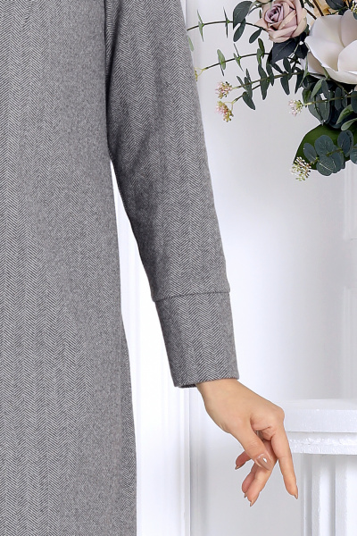 Платье Ninele 6090 светло-серый - фото 7