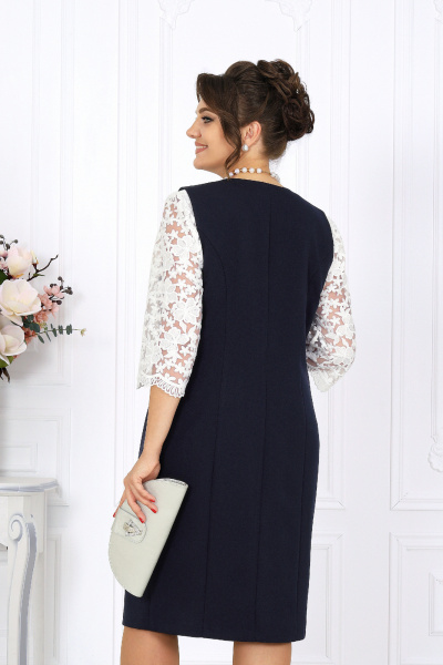 Сарафан Ninele 7443 темно-синий - фото 10