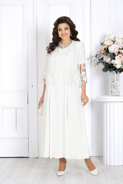 Жакет, платье Ninele 7489 молоко - фото 1