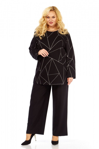 Брюки, джемпер СиБон 0375Бр черный - фото 1