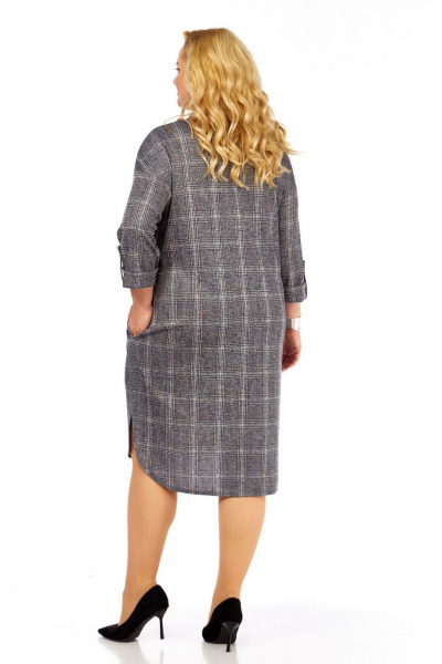 Брюки, джемпер СиБон 0169 серый_клетка - фото 2