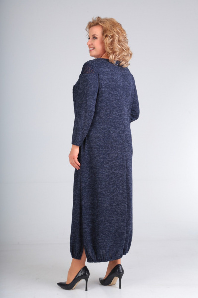 Платье СиБон 0182 синий - фото 4