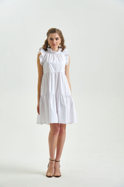 Платье STEFANY 813 белый - фото 1
