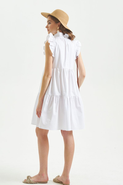 Платье STEFANY 813 белый - фото 5
