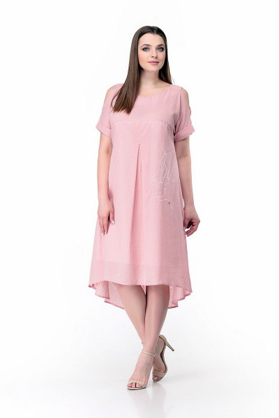 Платье Мишель стиль 977 розовый - фото 1