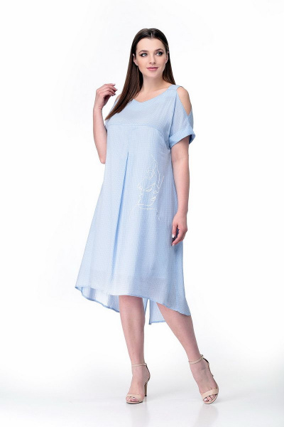 Платье Мишель стиль 977 голубой - фото 1