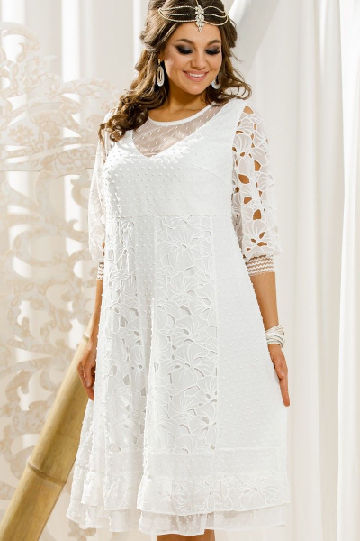 Платье Vittoria Queen 14013 белый - фото 2