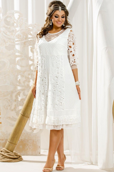 Платье Vittoria Queen 14013 белый - фото 1