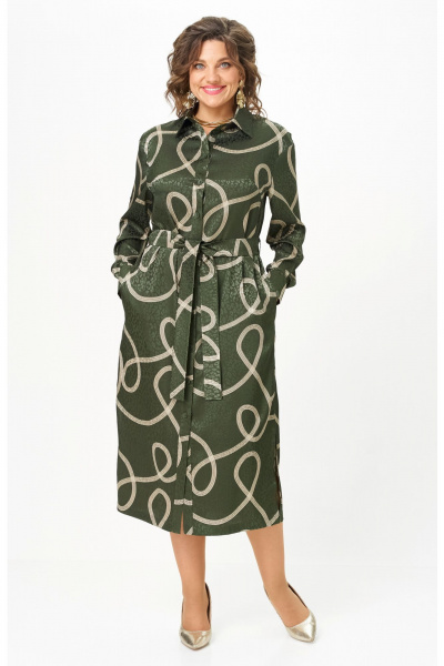 Платье VIPPRIMO 123 оливка - фото 14