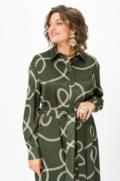 Платье VIPPRIMO 123 оливка - фото 8