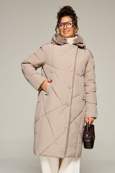 Пальто Beautiful&Free 8024 капучино - фото 11