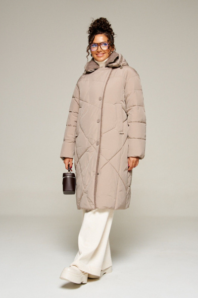 Пальто Beautiful&Free 8024 капучино - фото 10