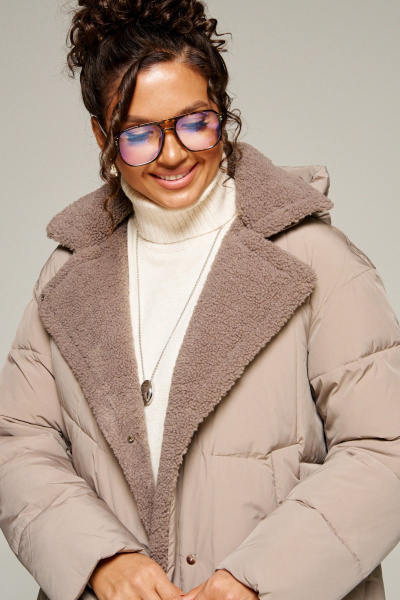 Пальто Beautiful&Free 8024 капучино - фото 9