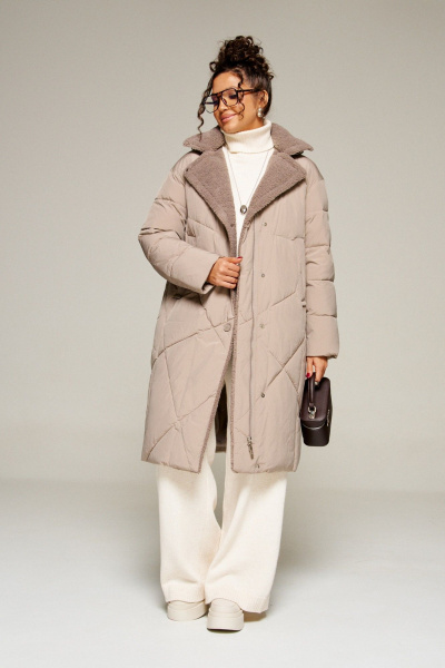 Пальто Beautiful&Free 8024 капучино - фото 5