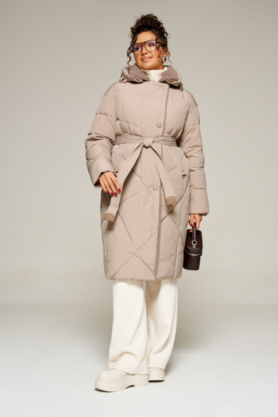 Пальто Beautiful&Free 8024 капучино - фото 1