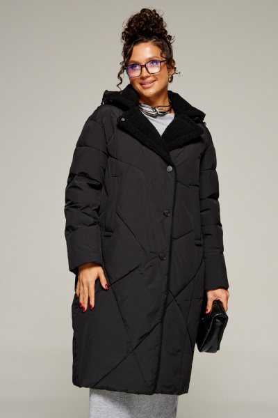 Пальто Beautiful&Free 8024 черный - фото 13