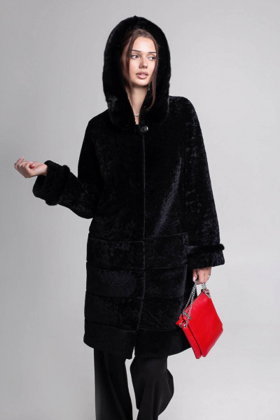 Пальто Мехофф Линия19.12-52 черный - фото 2