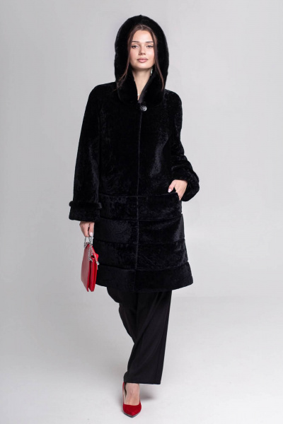 Пальто Мехофф Линия19.12-52 черный - фото 1