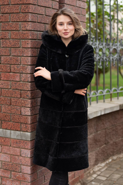 Пальто Мехофф Линия190.12-52 черный - фото 7