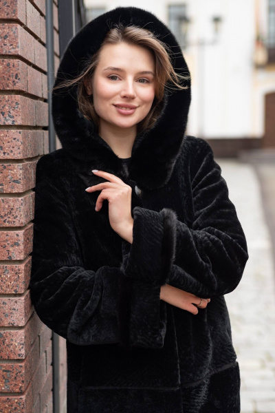 Пальто Мехофф Линия190.12-52 черный - фото 5