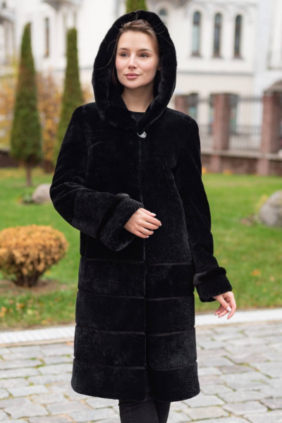 Пальто Мехофф Линия190.12-52 черный - фото 1