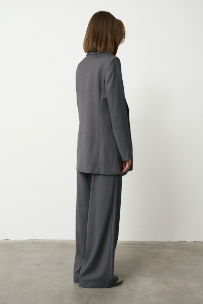 Брюки, жакет Luitui R4049 темно-серый - фото 5