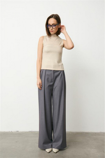 Брюки Luitui R2069 серый - фото 4