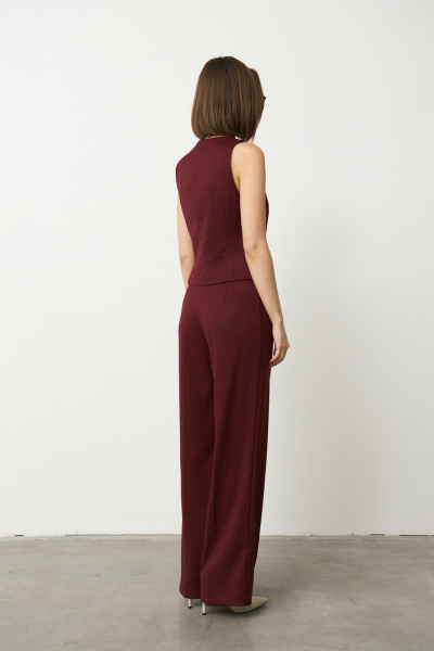 Брюки Luitui R2055 винный - фото 4