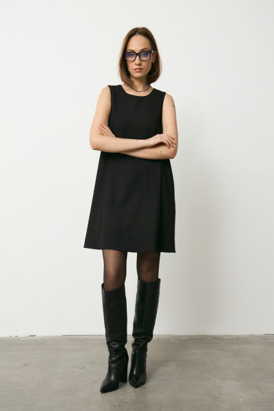 Платье Luitui R1095 черный - фото 6