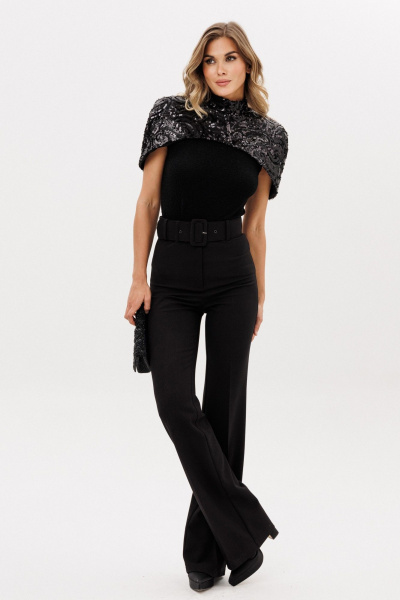 Брюки EOLA 2925.3 черный_меланж - фото 11