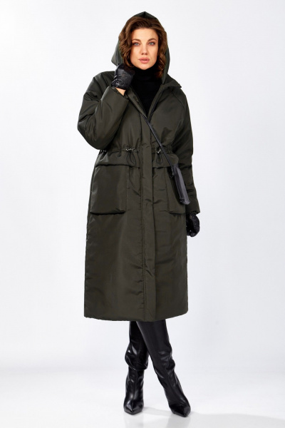 Пальто Lady Secret 8295 хаки - фото 13