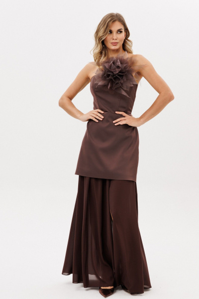 Платье EOLA 2990.3 шоколад - фото 7