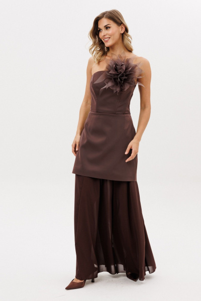 Платье EOLA 2990.3 шоколад - фото 2