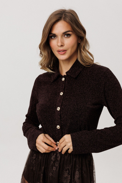 Джемпер EOLA 2995 темный-шоколад - фото 6