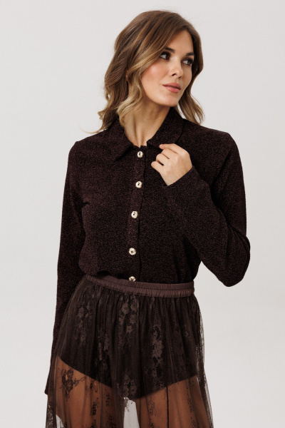 Джемпер EOLA 2995 темный-шоколад - фото 5