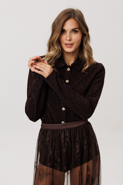 Джемпер EOLA 2995 темный-шоколад - фото 4