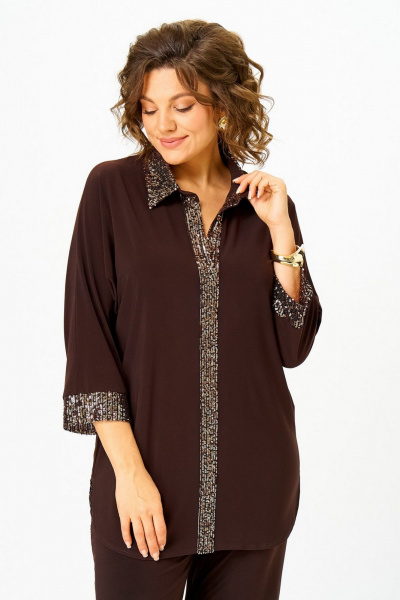 Блуза, брюки Svetlana-Style 3017 шоколад - фото 8