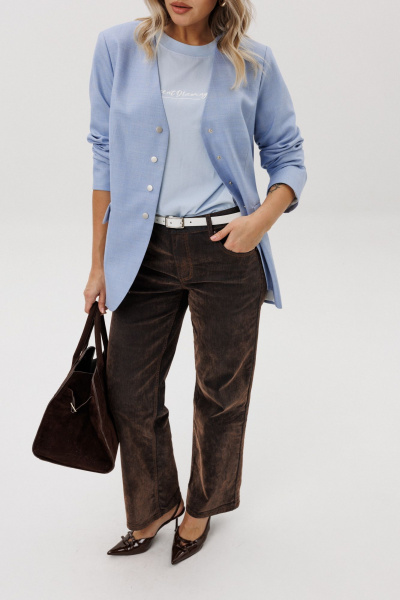 Жакет Ma Vie М-703 голубой - фото 8