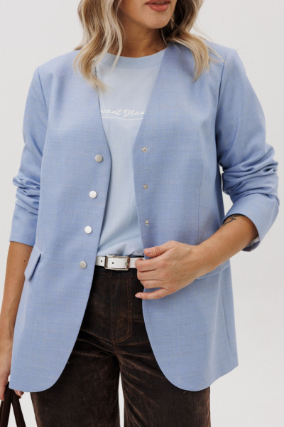 Жакет Ma Vie М-703 голубой - фото 7