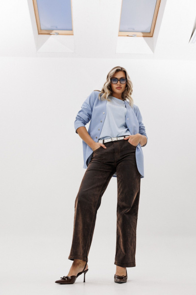 Жакет Ma Vie М-703 голубой - фото 5