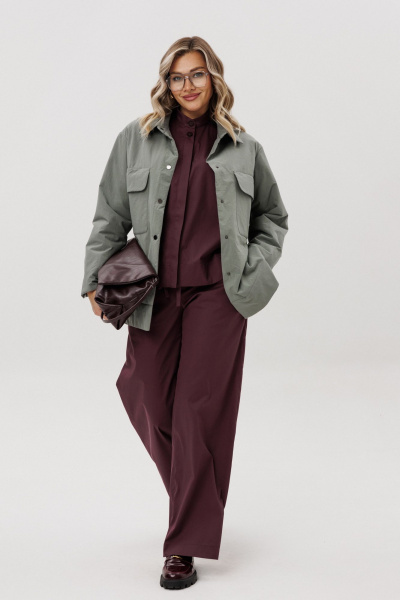 Рубашка Ma Vie М-704 светло-зеленый - фото 12